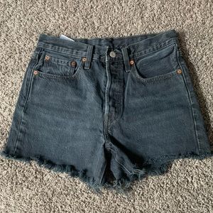 Levi’s Black Jean Shorts